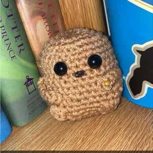 Handmade Tan Crochet Small Potato